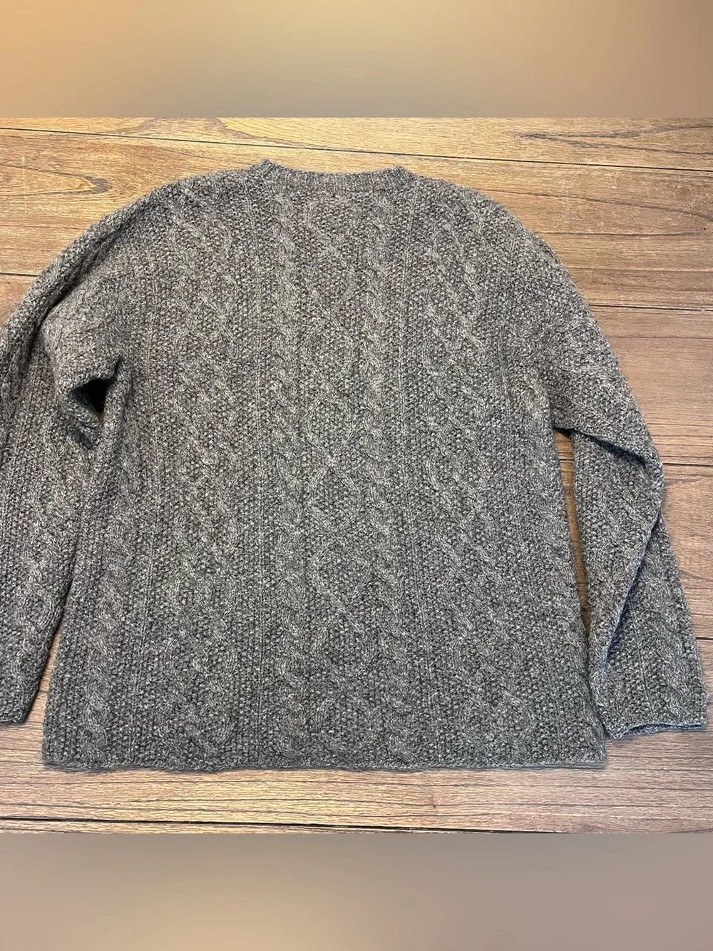 Vintage J. Crew Grey Wool Sweater Mens size Small